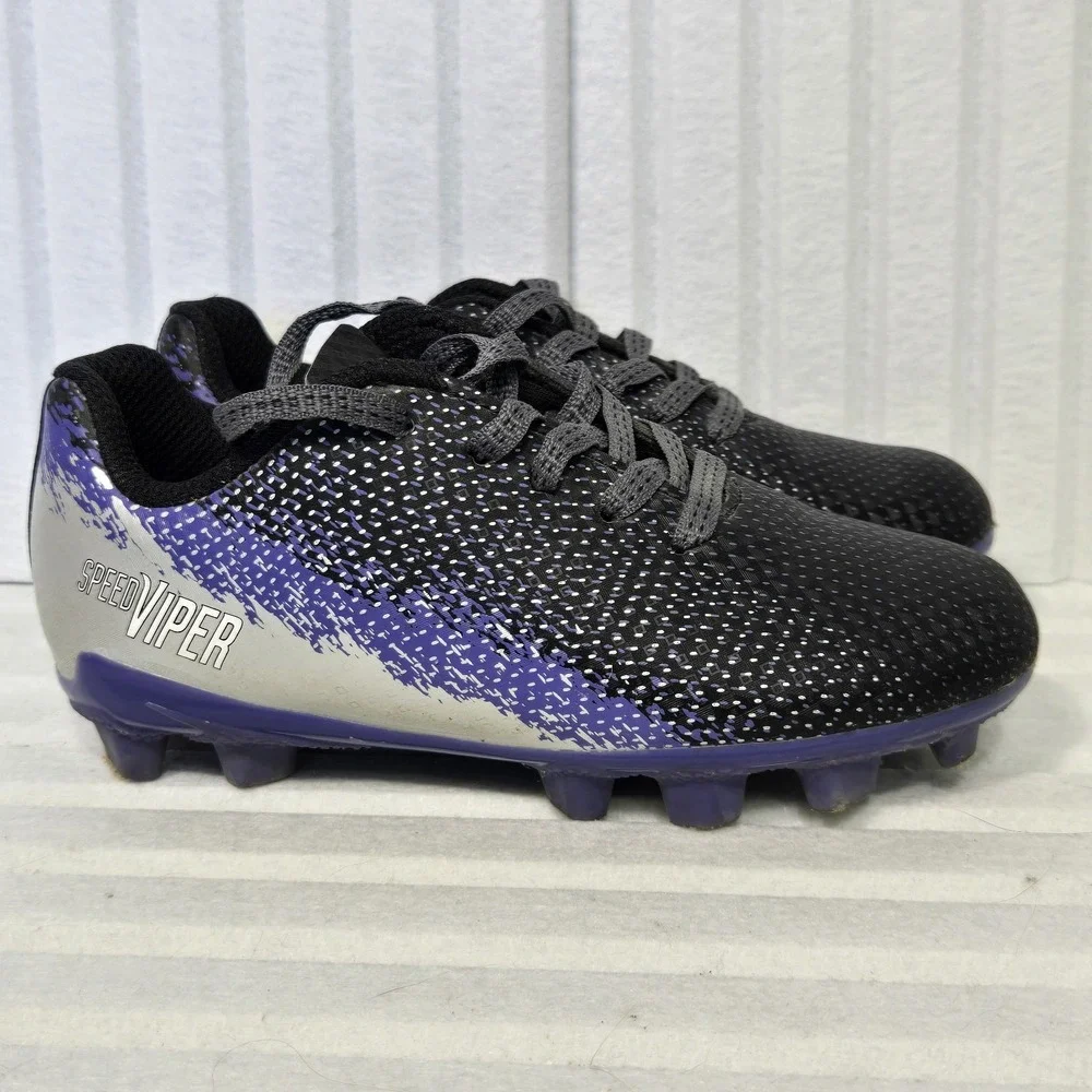 DSG Speed Viper Kids Soccer Cleats Purple Silver Black DSGYP21-PRPL Size 10K‎